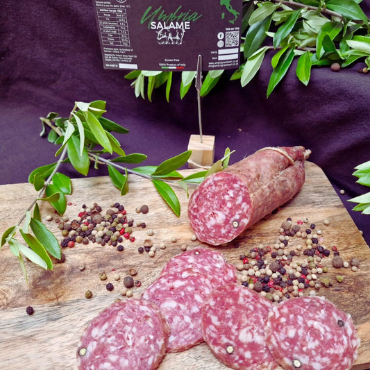 authentic italian black pepper umbrian salami from umbria taste all the different flavours