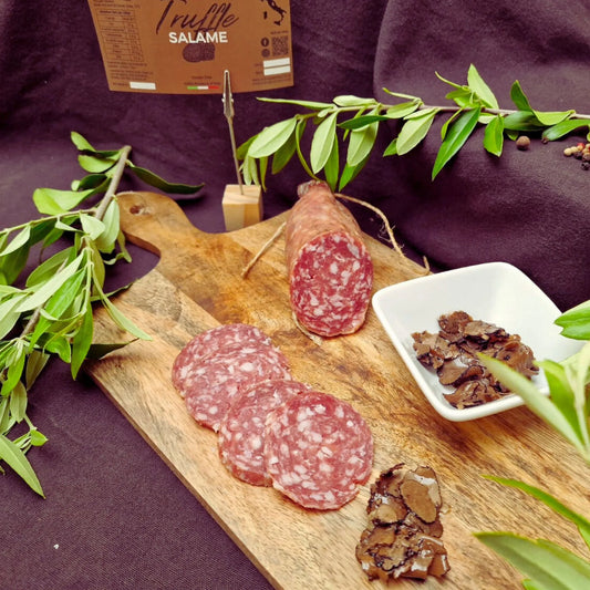 authentic italian black summer truffle salami from umbria taste all the different flavours