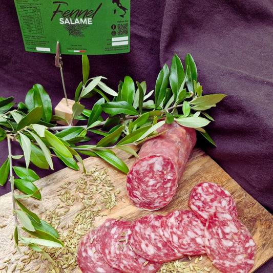 authentic italian fennel finocchiona salami from umbria taste all the different flavours